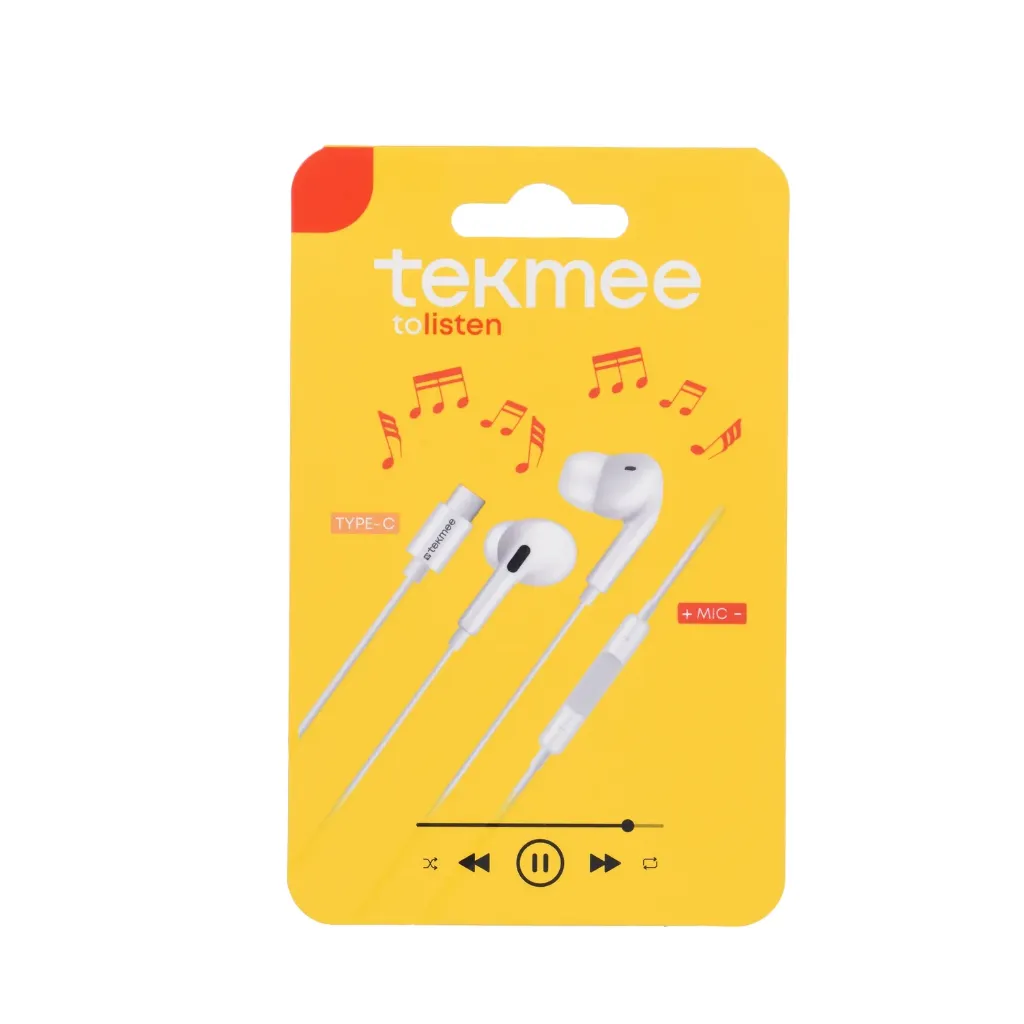 ÉCOUTEURS FILAIRES TYPE-C - Tekmee