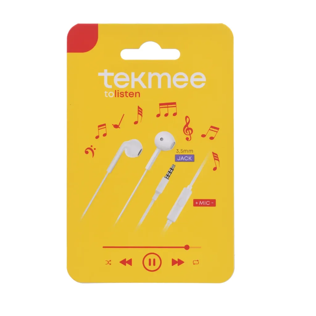 Écouteurs filaires Jack 3,5mm Tekmee