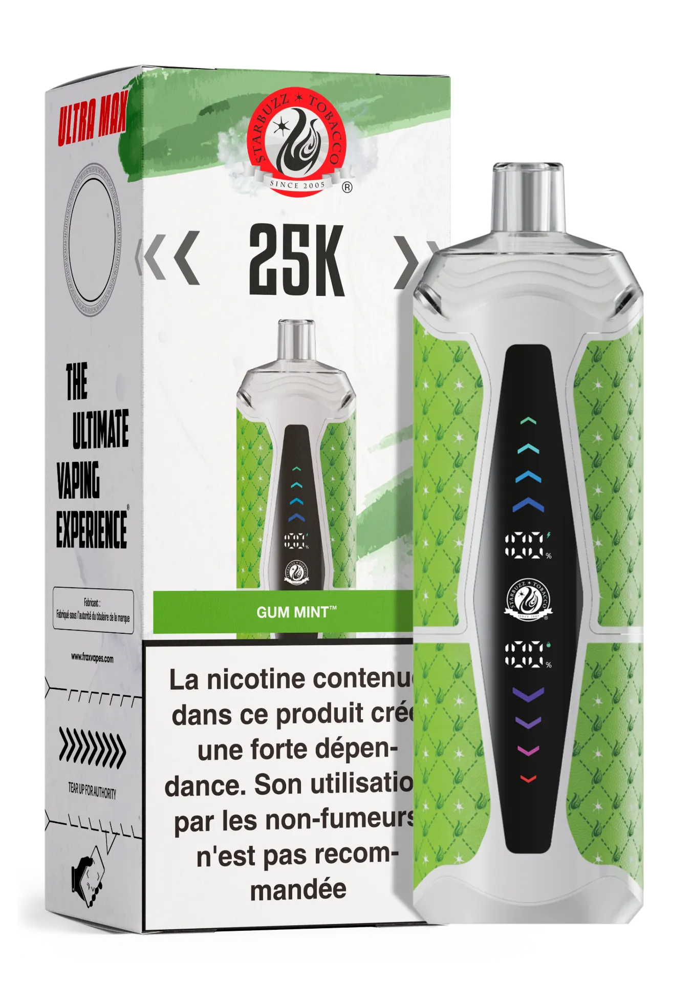 StarBuzz Ultra max 25K TPD (Gum Mint)