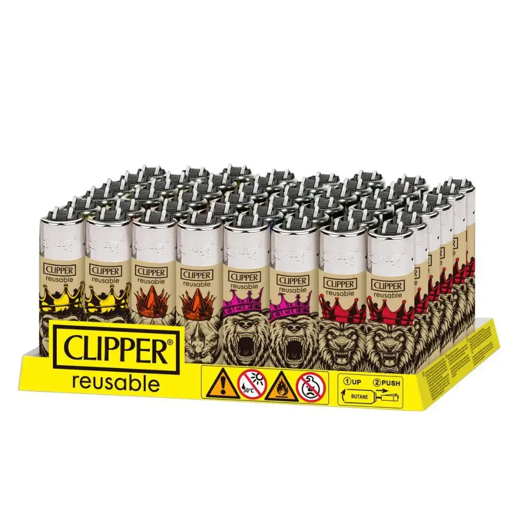 Clipper Pocket King Safari – Boite de 48 briquets