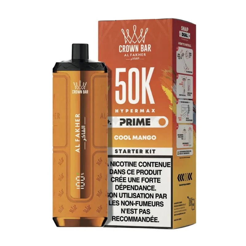 Al Fakher Prime Crown Bar 50K TPD - Cool mango
