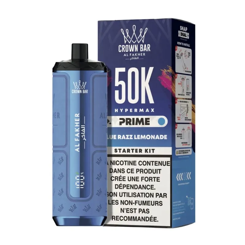 Al Fakher Prime Crown Bar 50K TPD - Grape mint