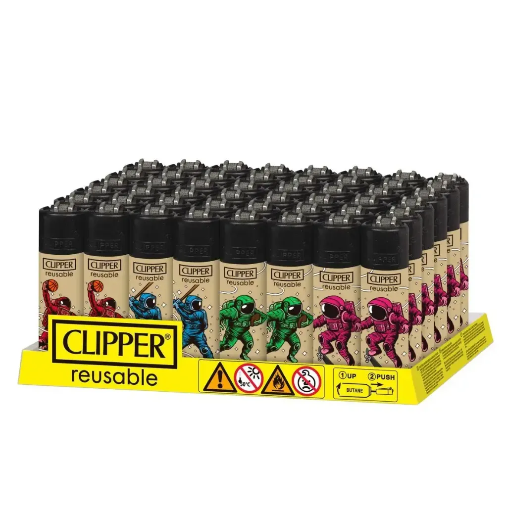 Clipper Micro Astro Sports – Boite de 48 briquets