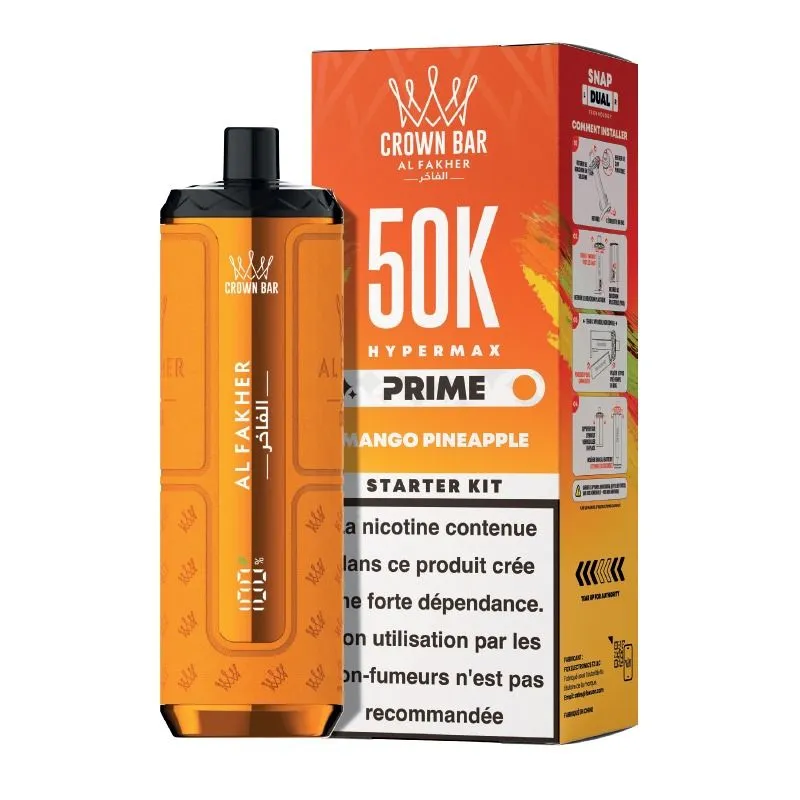 Al Fakher Prime Crown Bar 50K TPD - Mango Pineapple