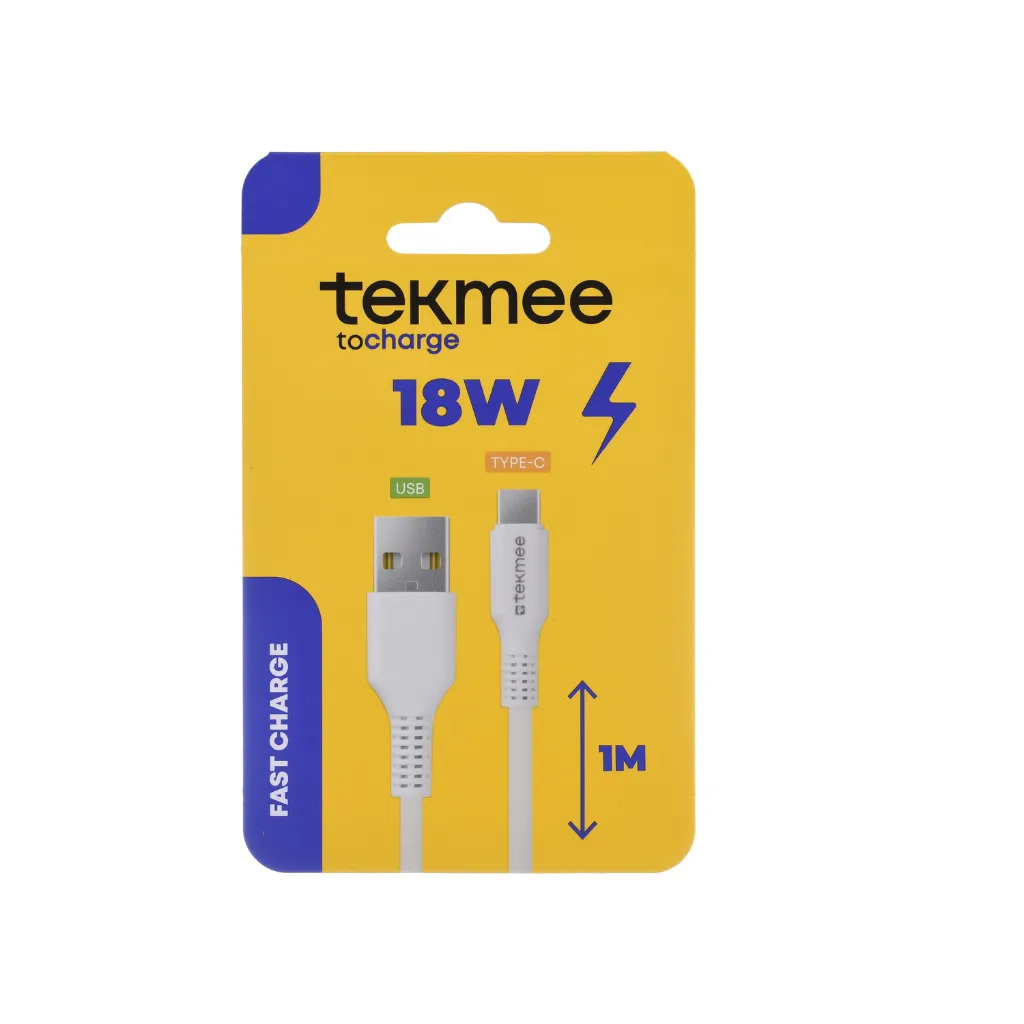 Câble USB Type C 18W 1M Tekmee