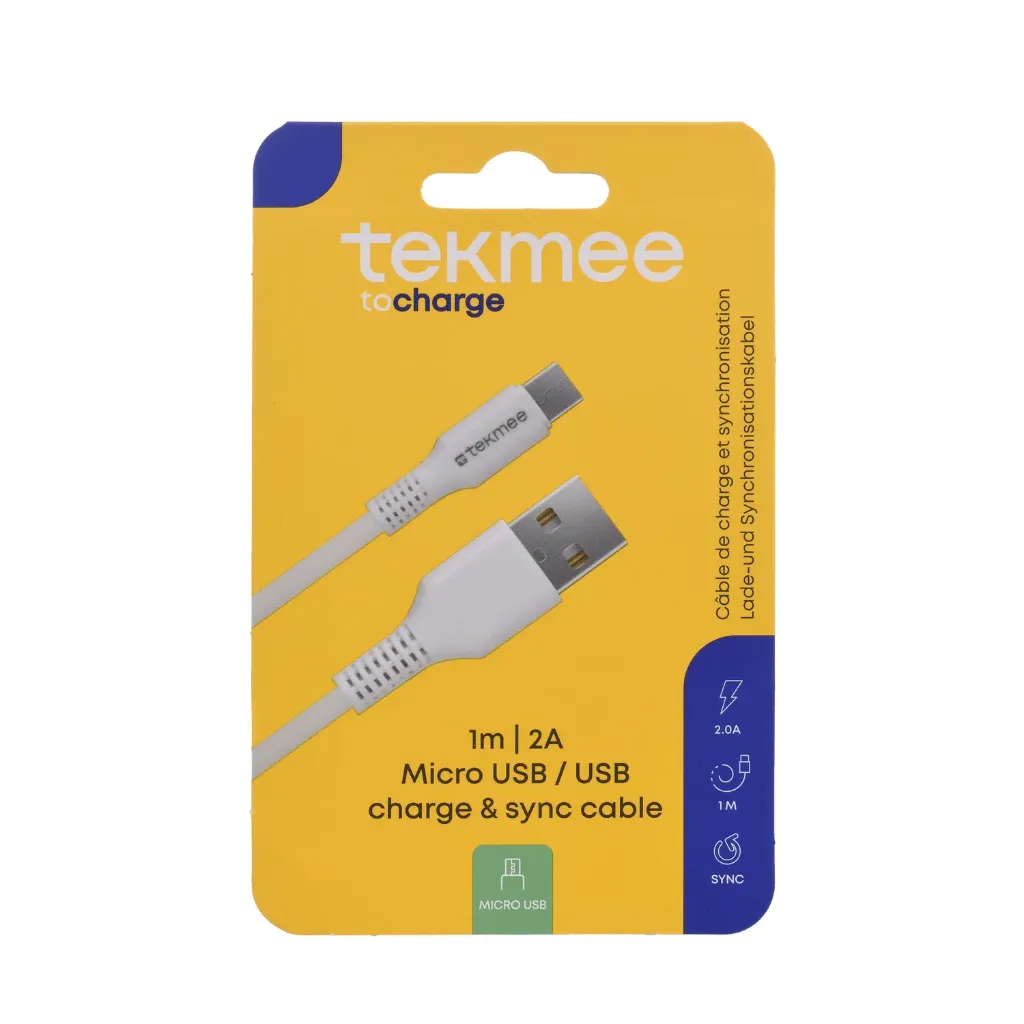 Câble USB Micro USB 10W 1M Tekmee