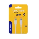 CÂBLE TYPE C/TYPE C 1M 60W CHARGE RAPIDE - Tekmee