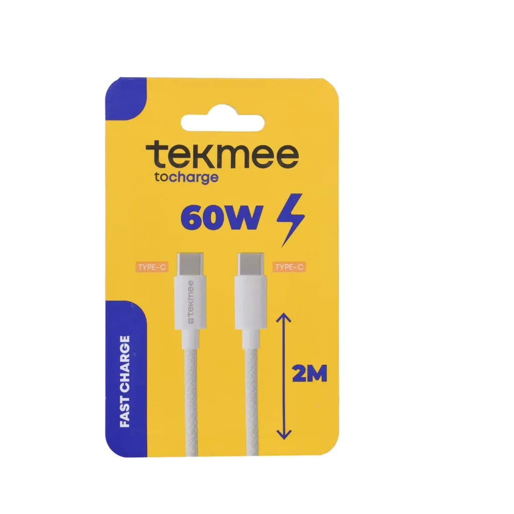 Câble Type C-Type C 2M 60W Tekmee