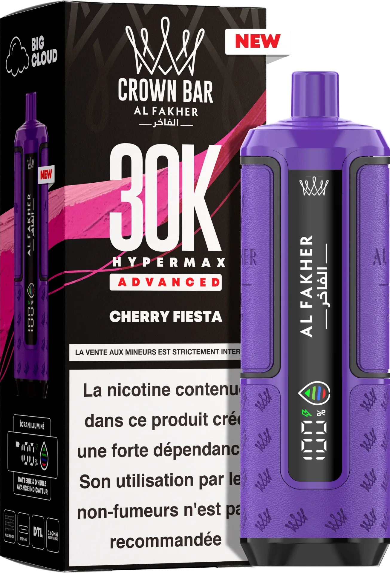 Al Fakher Hyper Max 30K 6mg TPD