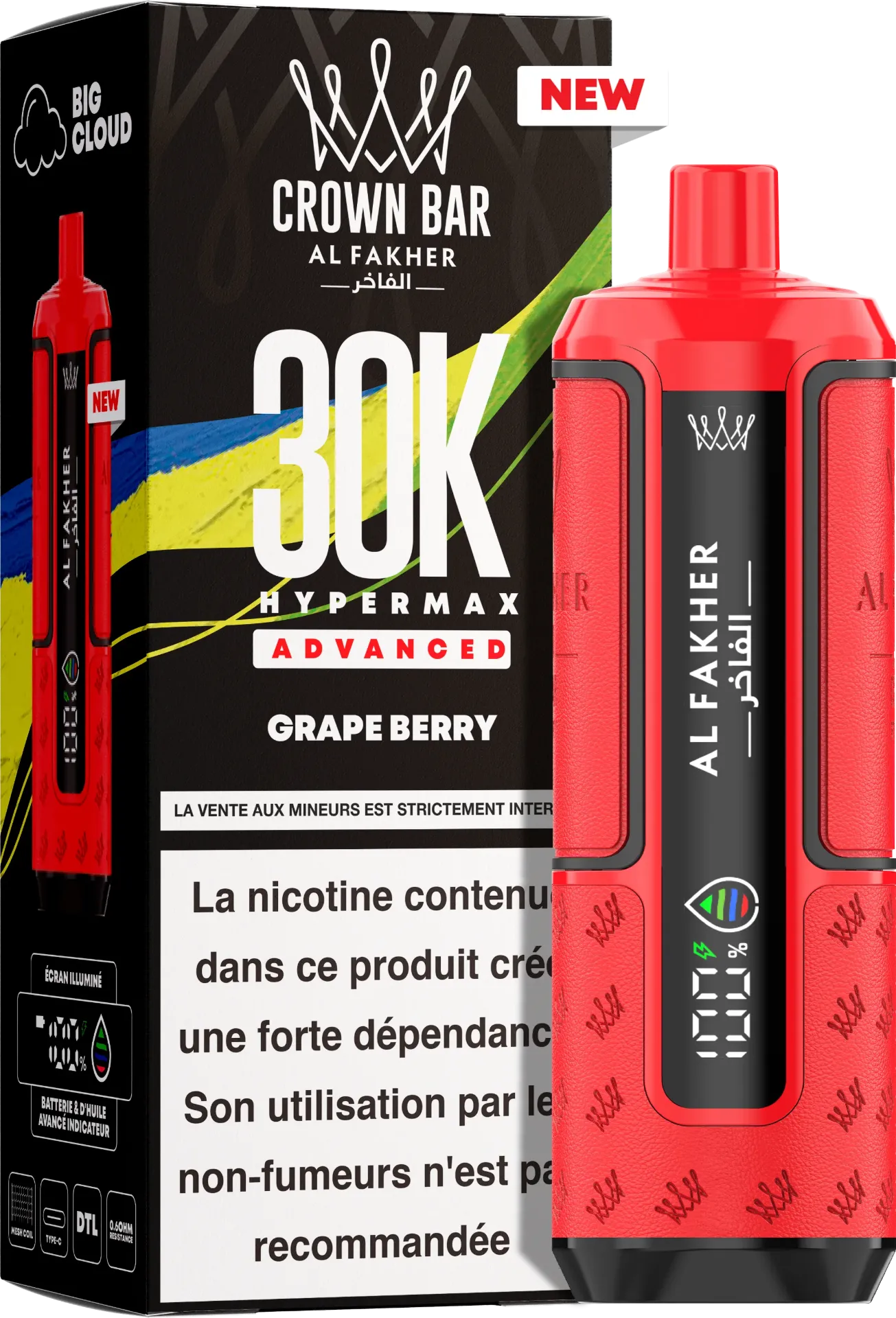 Al Fakher Hyper Max 30K 6mg TPD