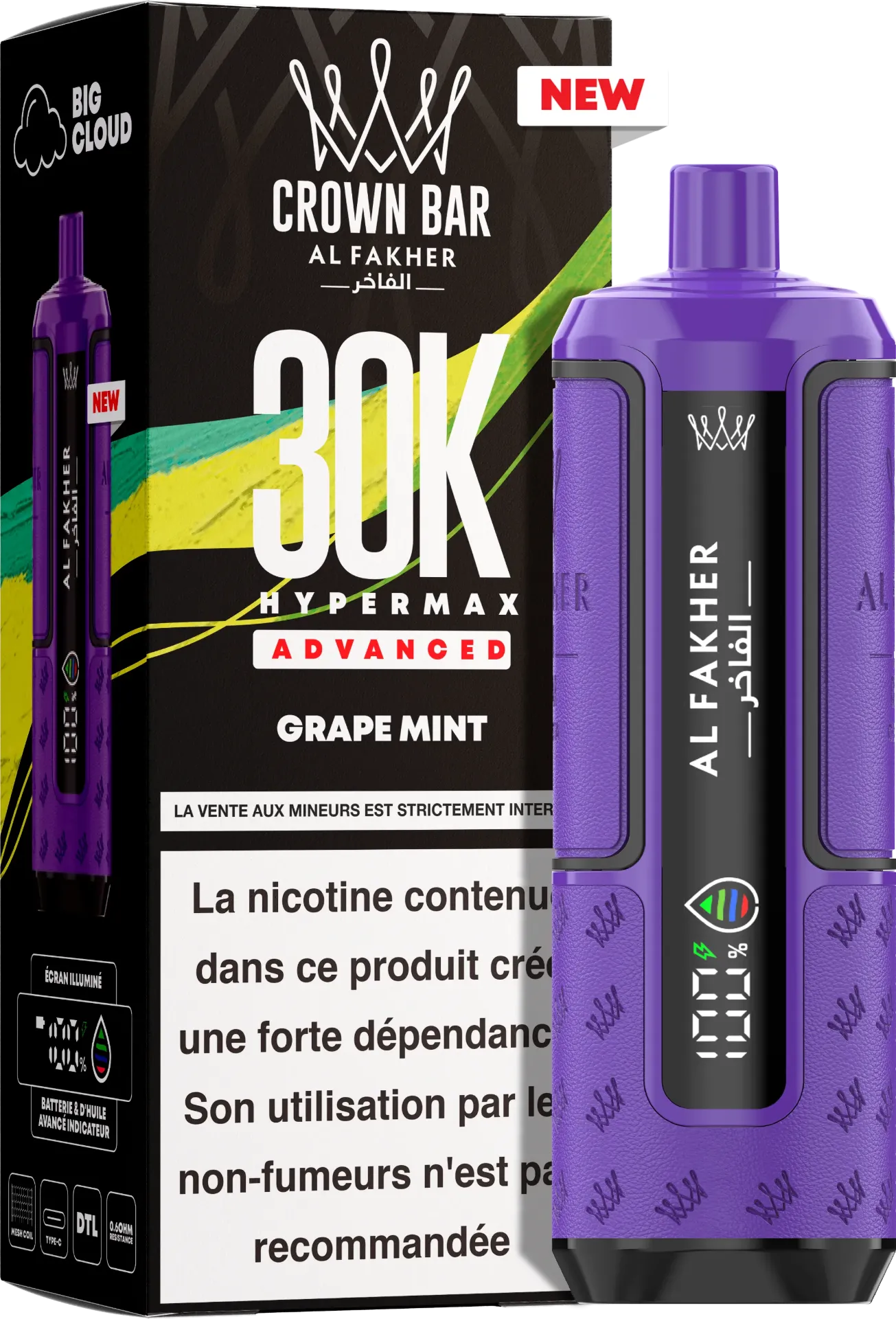 Al Fakher Hyper Max 30K 6mg TPD