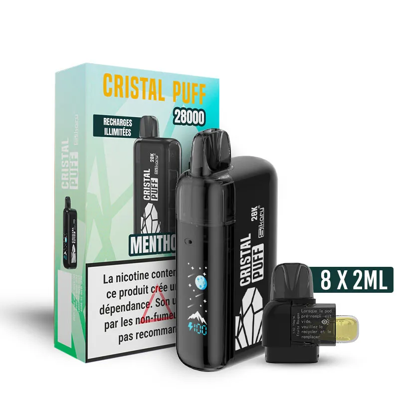 Cristal Puff 28k 10mg (Menthol)