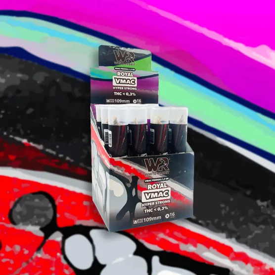 White Rabbit Vmac Hyper Strong pre-roll - Display de 16 pcs